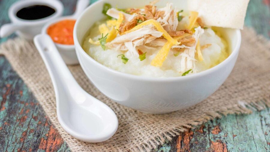 Kuliner Tradisional Asia Makanan Bubur Ayam